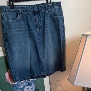 GAP Denim Pencil Skirt in Classic Blue